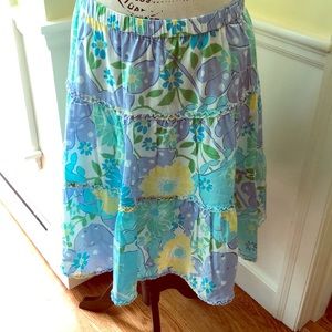 Lilly Pulitzer ruffle tiered skirt